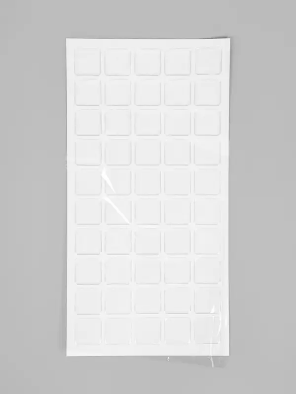 Стикеры эпоксидные прозрачные заготовки 3D 50 шт 2,5 x 2,5 см