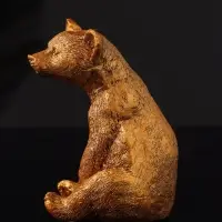 Фигура "Медведь сидит", 9х6 см, бронза