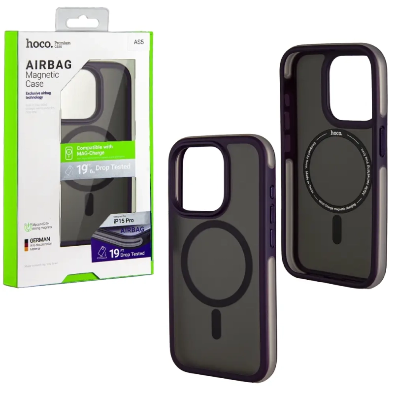 Чехол iPh 15 Pro Hoco AS5 Airbag Magnetic Case