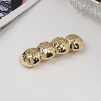 Заколка-автомат для волос "Хелле" круги рельеф, 7 см, золото Заколка-автомат для волос "Хелле" круги рельеф, 7 см, золото