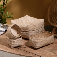 Набор плетеных корзин "Энди" 28.5х28.5х18.5 см