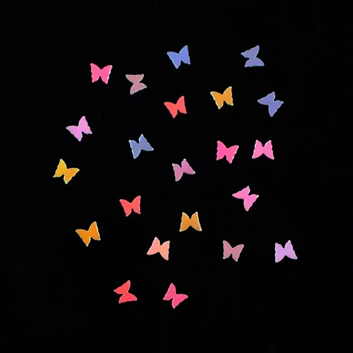 Пайетки для декора &laquo;Бабочки&raquo;, разноцветные
