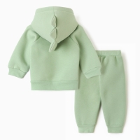 Костюм: толстовка и брюки Крошка Я Dino, рост 62-68, зеленый