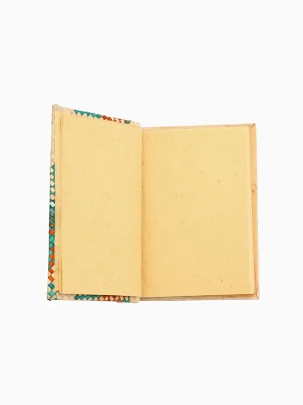 Блокнотик плетёный, 48 листов, 14&times;18&times;2 см, красно-синий-зелёный