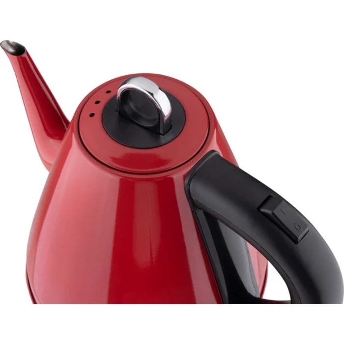 Чайник электрический, ENERGY E-263, металл, 1,2 л, 950 Вт, красный