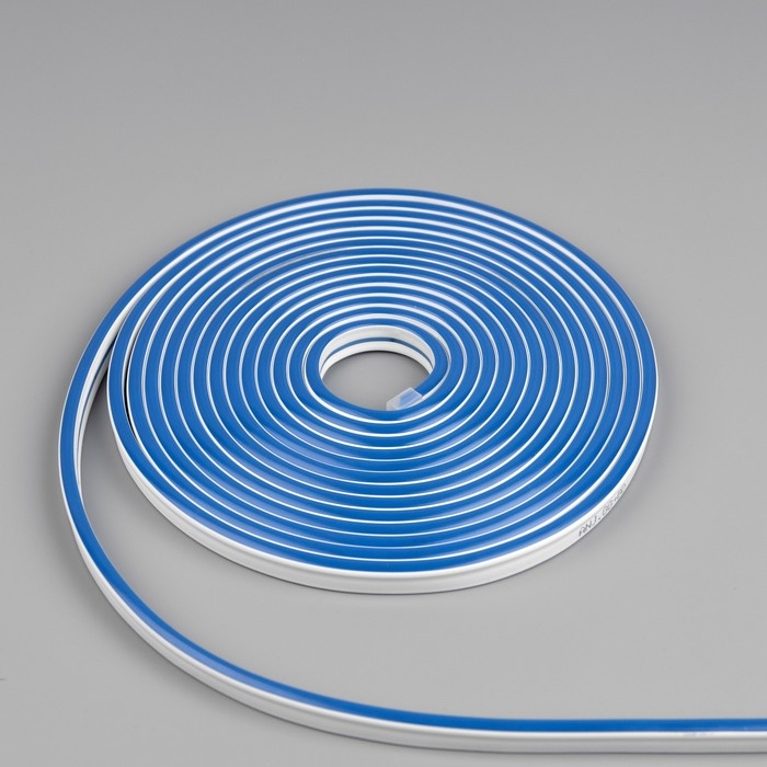 Гибкий неон Luazon Lighting 6 &times; 12 мм, IP65, 10 м, SMD2835, 120 LED/м, 12 В, свечение синее