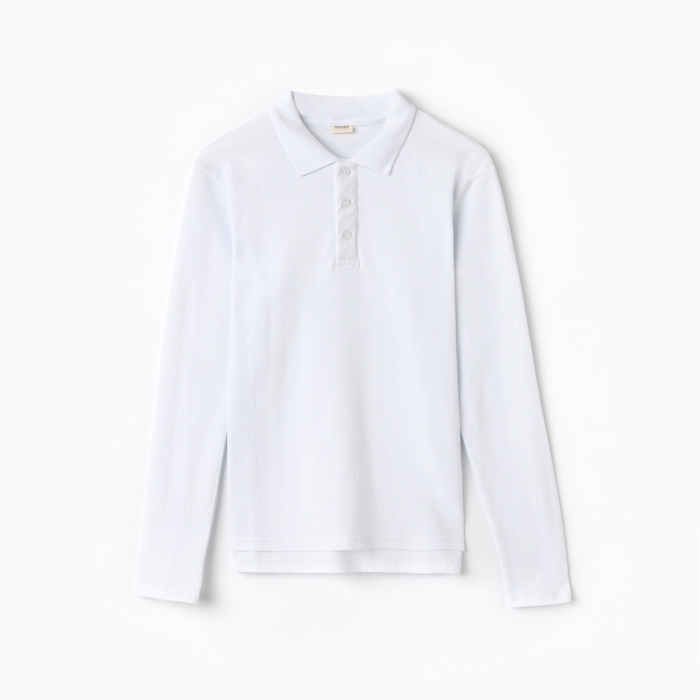 Футболка с дл. рукавом мужская MINAKU цвет белый, р-р 52