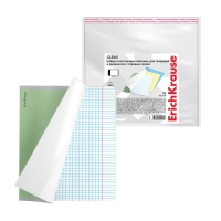 Набор обложек ПП 10 шт, 212 х 395 мм, 50 мкм, ErichKrause "Fizzy Clear", для тетрадей и дневников, с клеевым краем, с тиснением