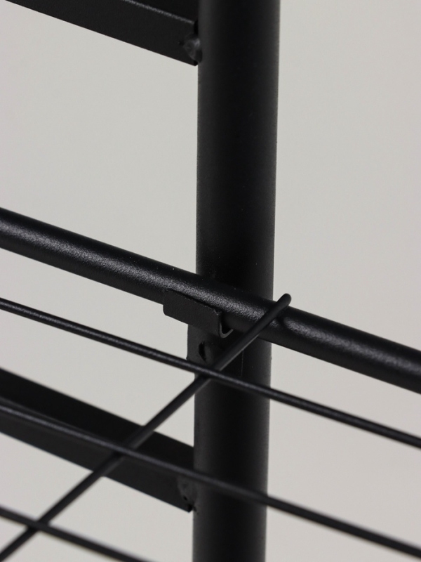 Подставка для цветов Greengo, 3 полки, 43 &times; 22 &times; 57 см, напольная, металл, чёрная