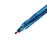 Ручка шариковая 0.7 мм стержень синий, корпус тонированный синий