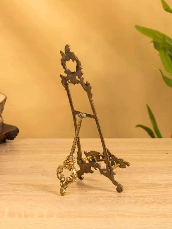 Мини мольберт "Трезубец" латунь 25х10х3 см