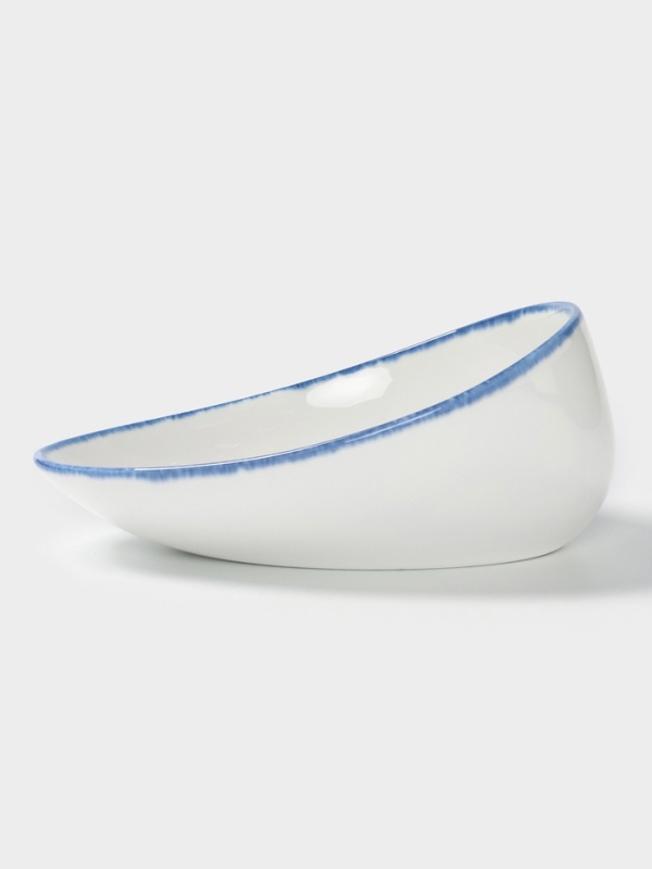 Салатник Blue Lagoon Magistro 22 см, 22.3&times;17&times;9 белый, синий