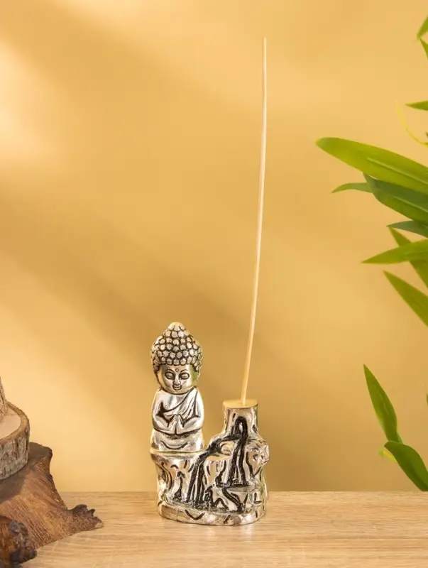 Подставка под благовония "Будда Намасте" алюминий 7х6х11 см