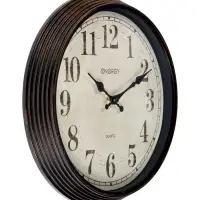 Часы настенные ENERGY ЕС-155, интерьерные, d-30.5 см, плавный ход, коричневые