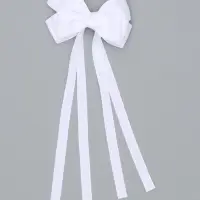 Бант для волос на заколке с лентами, цвет белый, Принцессы