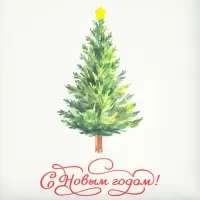 Коробка для кондитерских изделий с пластиковой крышкой &laquo;С Новым годом!&raquo;, 18&times;3 см