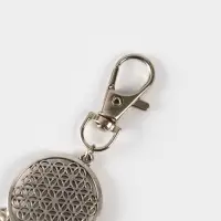 Брелок-кисточка "Ловец снов" 17 см, цв. чёрный, серебристый