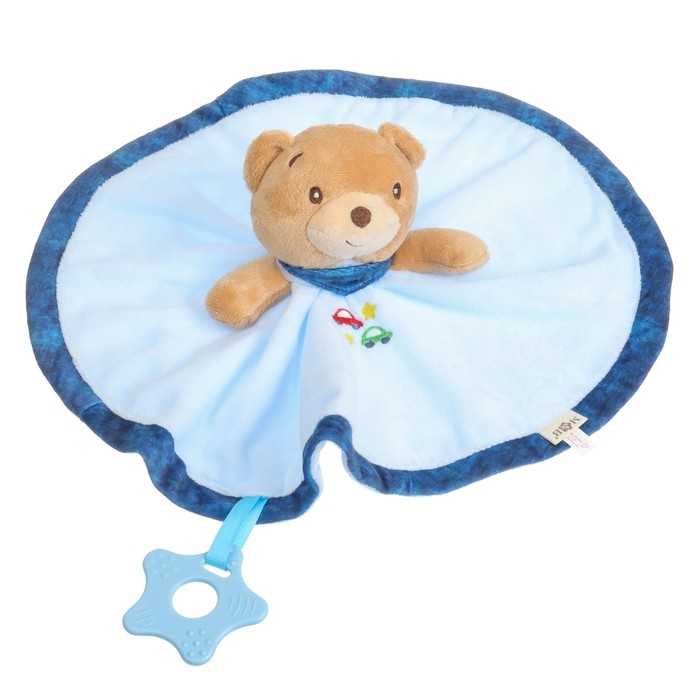 Комфортер - игрушка &laquo;Мишка&raquo;, погремушка, цвет голубой, Mum&Baby