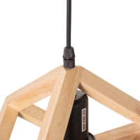 Светильник BayerLux ЭКО "Куб" 1х40Вт Е27 черный/коричневый 27х27х100см