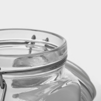 Банка для сыпучих продуктов стеклянная Cremlin 1,3 л, с крышкой