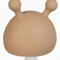 Прорезыватель силиконовый для зубов с погремушкой 3 в 1 M&B &laquo;Зайка&raquo;, бежевый