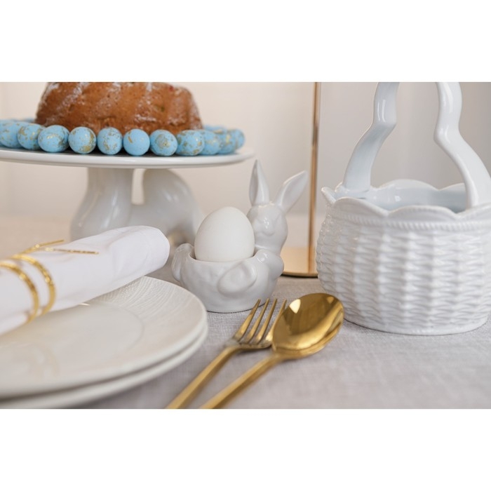 Подставка для яиц Доляна &laquo;Зайка&raquo;, 12,5&times;8&times;9,5 см