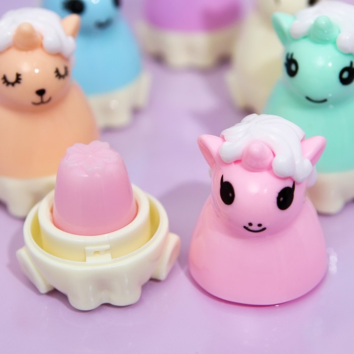 Бальзам для губ &laquo;Единорог&raquo;, микс цветов и ароматов