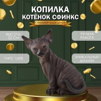 Копилка "Котенок Сфинкс" 22 х 10 х 21 см.