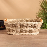 Корзина плетеная 32x25x11 см, ротанг