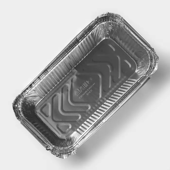 Форма для выпечки и запекания Доляна, 620 мл, 19.8&times;10.3&times;5.5 см, фольга, серебристая