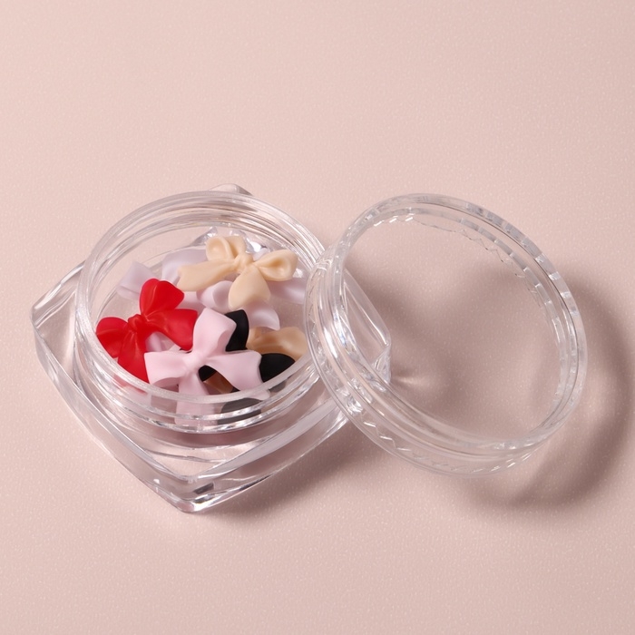 Фигурки для дизайна ногтей &laquo;Бантики&raquo;, объёмные, разноцветные