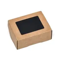 Контейнер на вынос, чёрный вельвет, 10&times;8&times;4 см, 350 мл