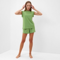 Пижама женская (майка, шорты) MINAKU: Home collection цвет зеленый, р-р 46 Пижама женская (майка, шорты) MINAKU: Home collection цвет зеленый, р-р 46