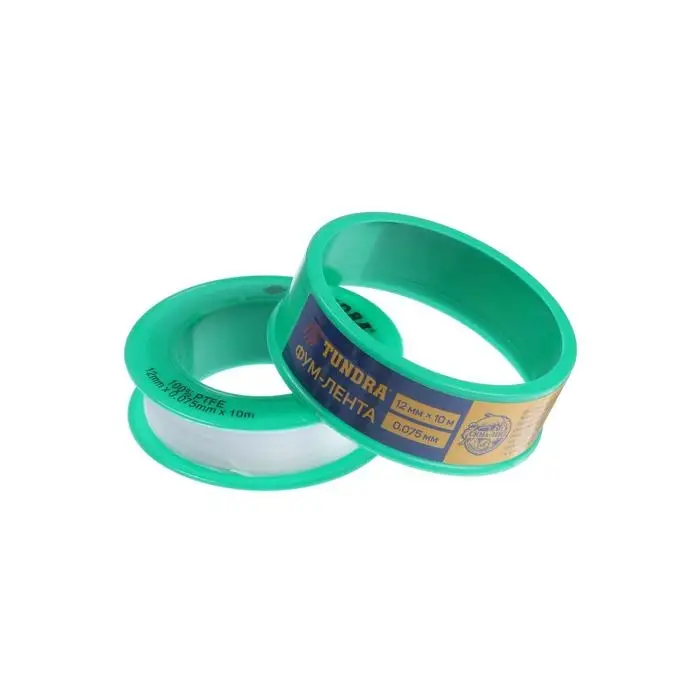 Лента ФУМ ТУНДРА 12 мм &times; 0.075 мм &times; 10 м