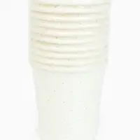 Стакан одноразовый бумажный &laquo;С Днём рождения&raquo;, белый, 250мл