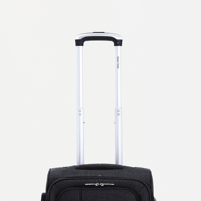 Чемодан малый 20 Чемодан малый 20", наружный карман, кодовый замок, цвет чёрный