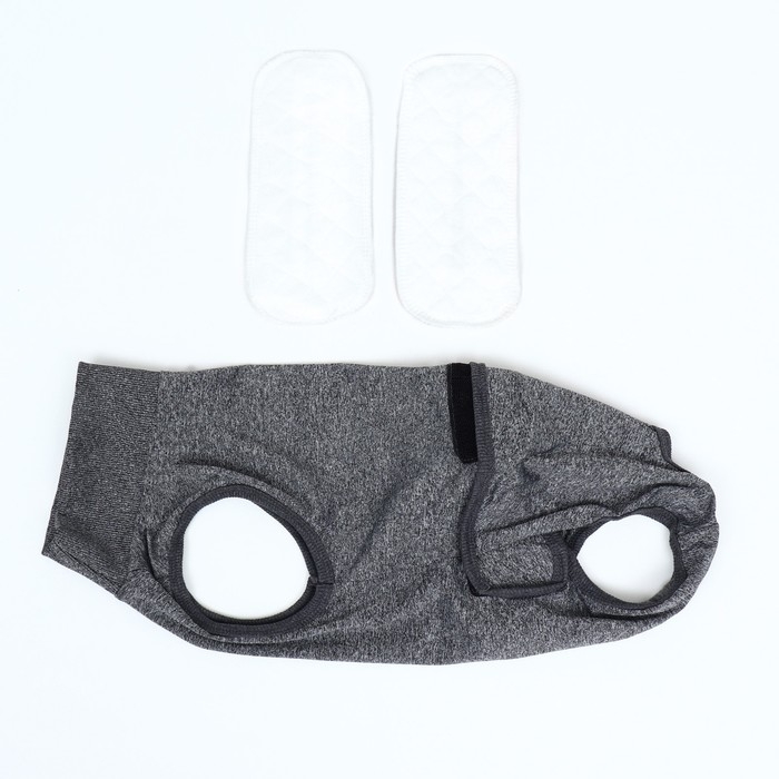 Попона послеоперационная, полиэстер+спандекс, S (ОГ 52-60, ОТ 36-43 см, вес 20-26 кг)