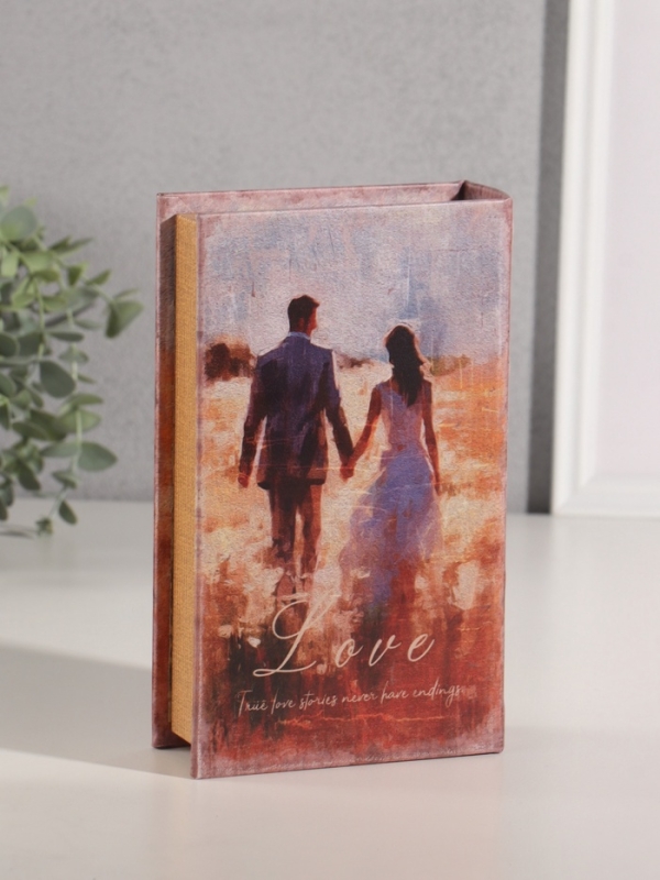 Сейф-книга дерево кожзам "Любовь" 21х13х5 см