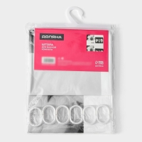 Штора для ванной Доляна &laquo;Белые цветы&raquo;, 180&times;180 см, EVA