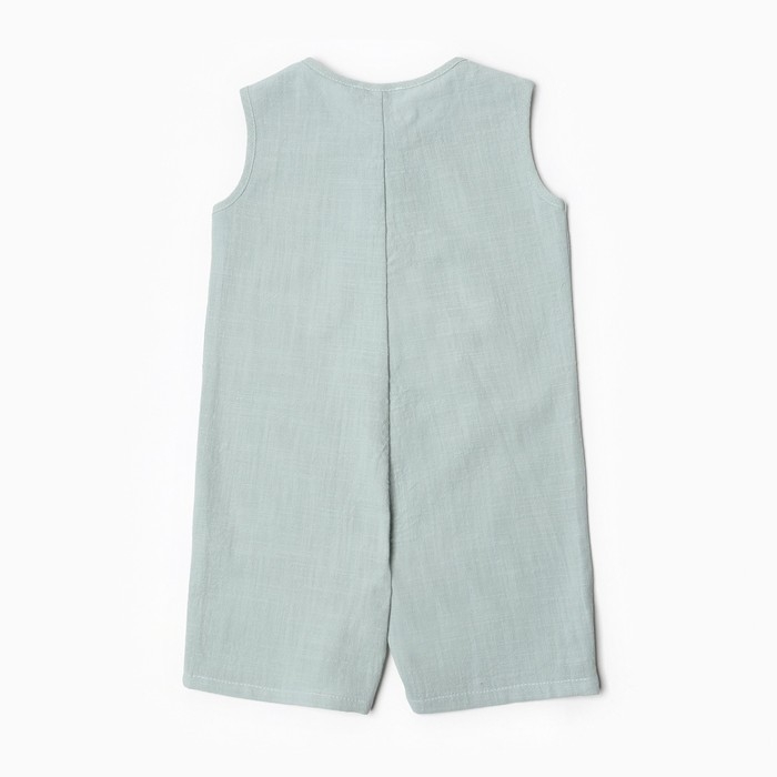 Комбинезон детский без рукавов MINAKU, цвет серо-зеленый, рост 62-68 см