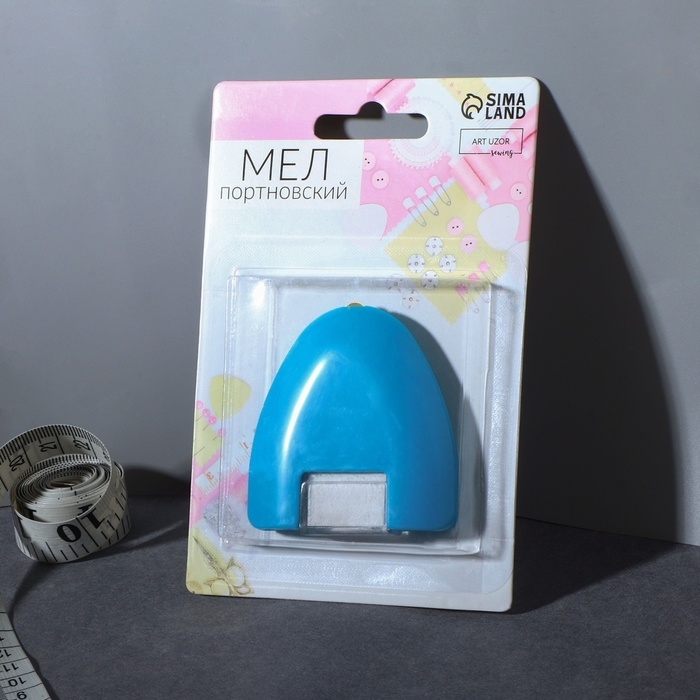 Мел портновский, 6 &times; 6,4 &times; 1,2 см, цвет белый