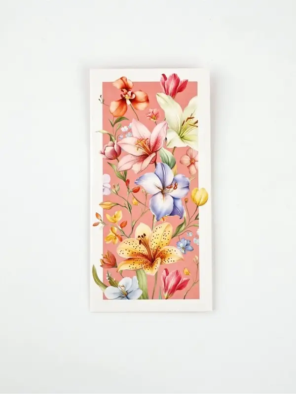 Конверт для денег &laquo;Цветы&raquo;, 16,5 &times; 8 см