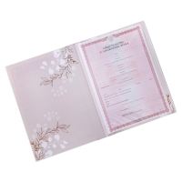 Папка для свидетельства о заключении брака &laquo;Нашей любви&raquo;, скрапбукинг, А4