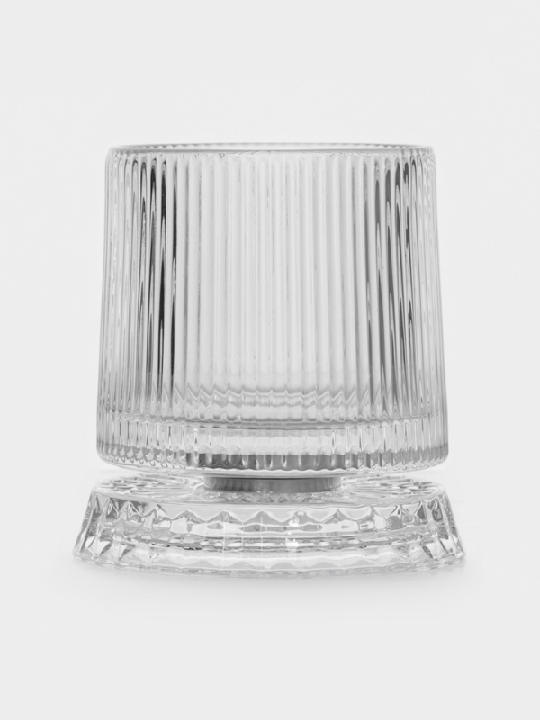 Стакан на вращающейся подставке "Тор" грани 250 мл, 8,5х10 см