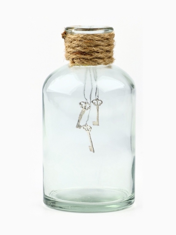 Ваза для цветов, прозрачная, 250 мл.