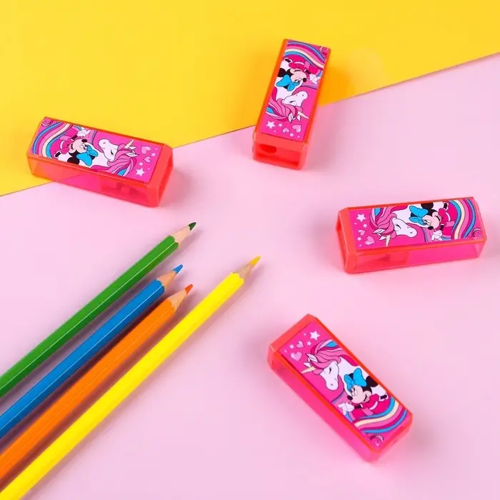 Точилка пластиковая прямоугольная, &laquo;Минни Маус&raquo;