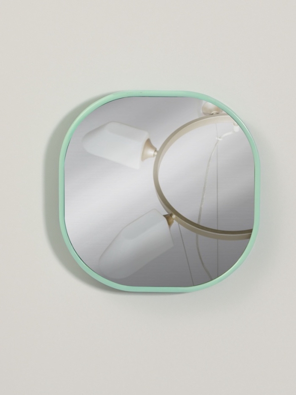 Зеркало карманное &laquo;Узор&raquo;, с подставкой, 8 &times; 8 см, цвет синий