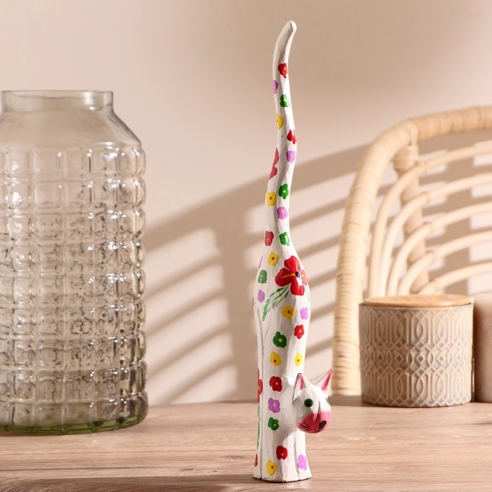 Сувенир дерево "Кошечка" 7х4х35 см