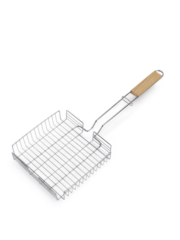 Решетка гриль, хромированная сталь, 57 х 22 х 22 см, глубина 5 см