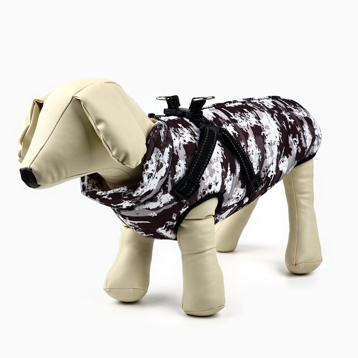 Одежда для собак. Куртка зимняя «Тёплая зима», камуфляж, размер XL Одежда для собак. Куртка зимняя «Тёплая зима», камуфляж, размер XL